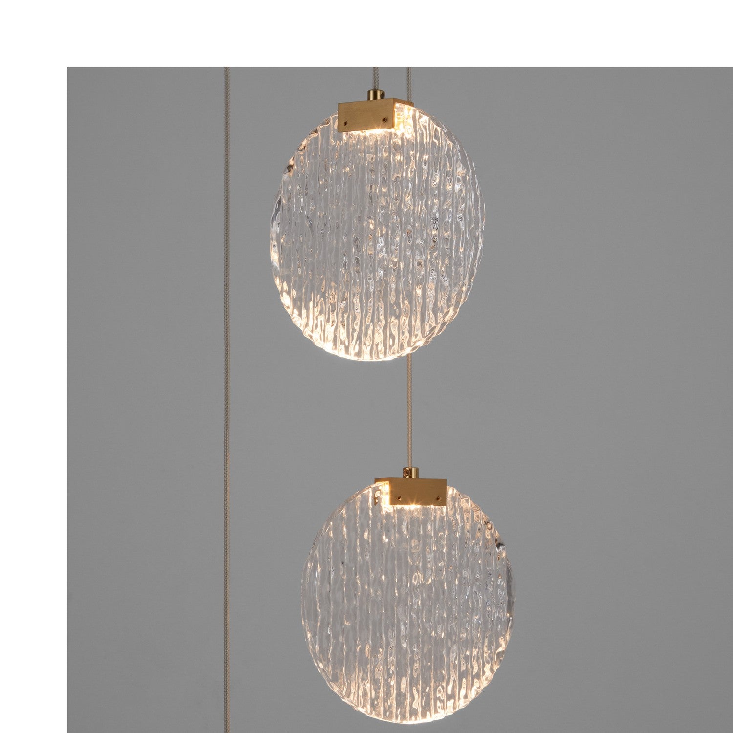 Oxygen - 3-6050-40 - LED Pendant - Axiom - Aged Brass