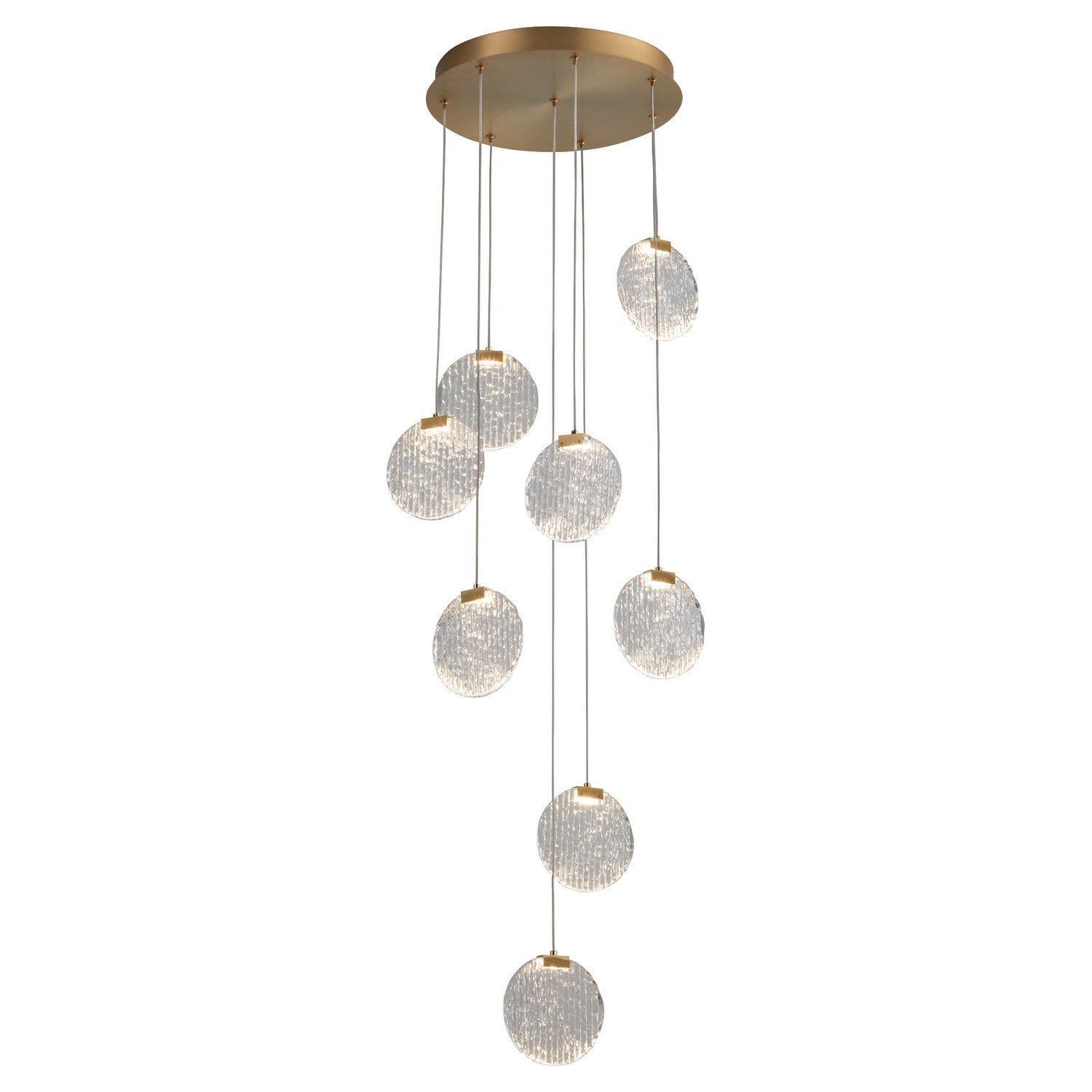 Oxygen - 3-6051-40 - LED Pendant - Axiom - Aged Brass