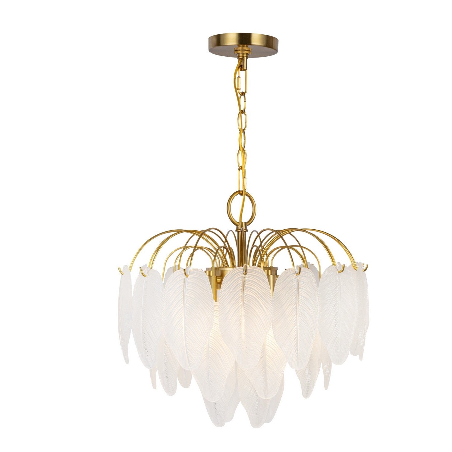 Artcraft - AC11780BR - Four Light Chandelier - Alessia - Brushed Brass