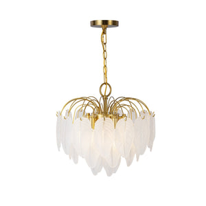 Artcraft - AC11780BR - Four Light Chandelier - Alessia - Brushed Brass