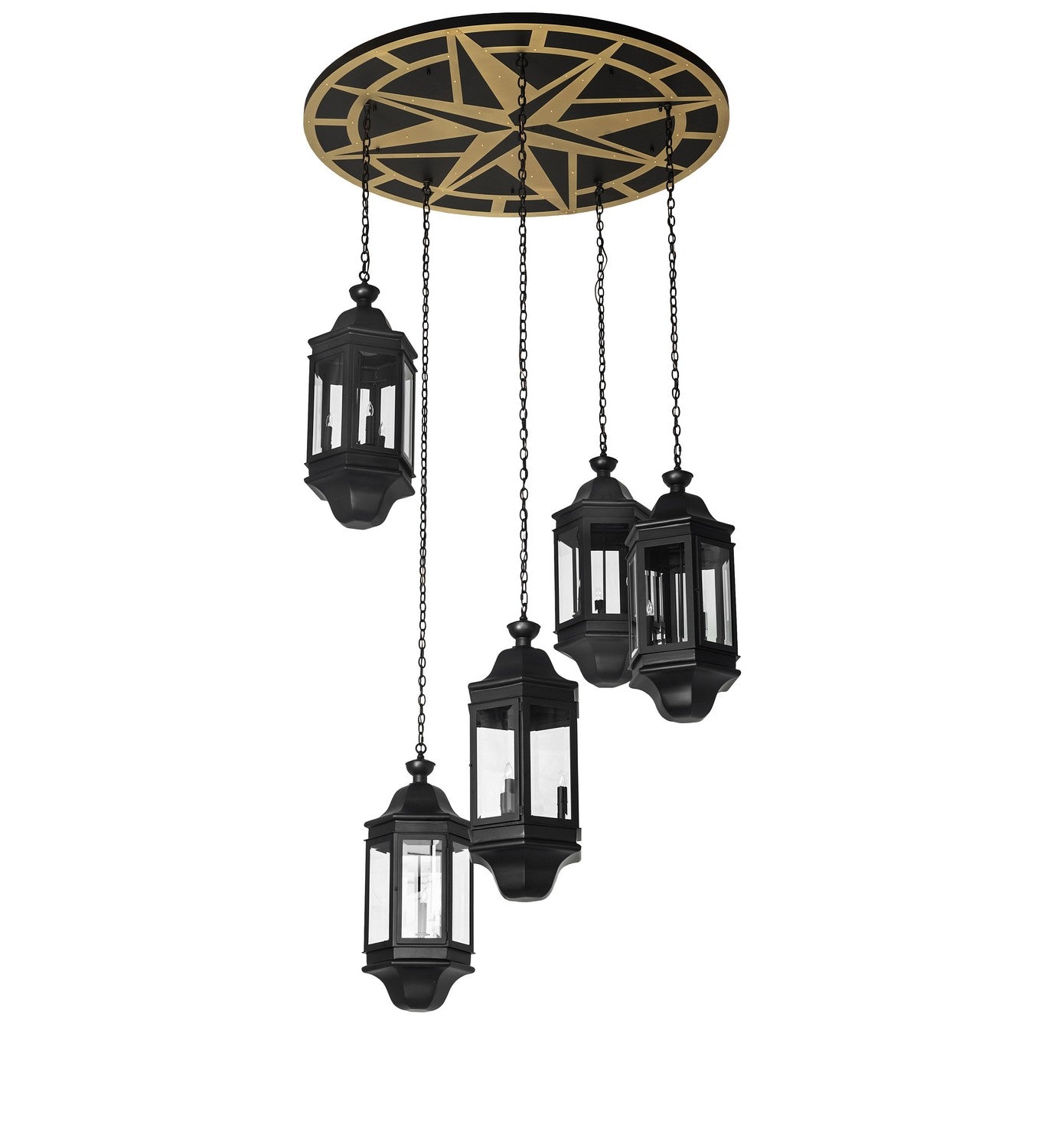 Meyda Tiffany - 269608 - LED Pendant - Gascony - Solar Black