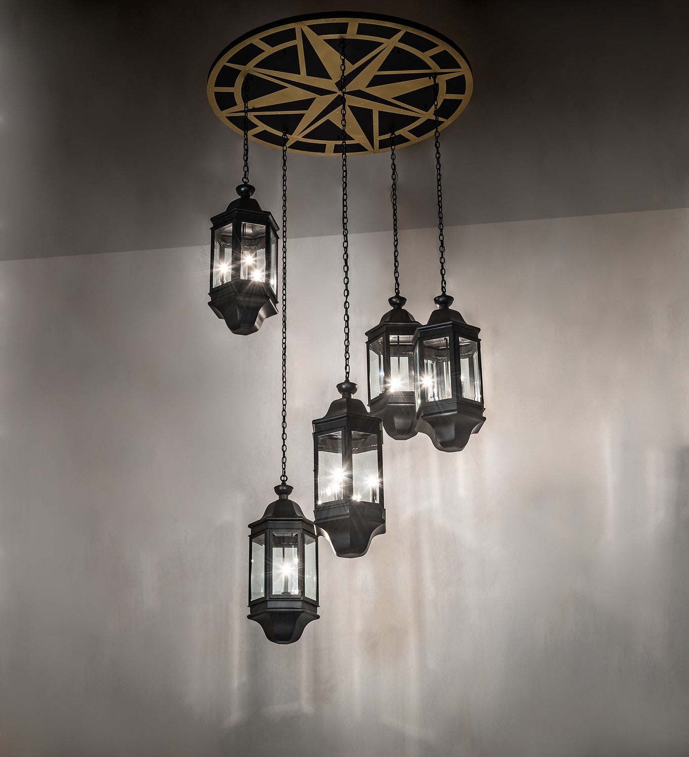 Meyda Tiffany - 269608 - LED Pendant - Gascony - Solar Black