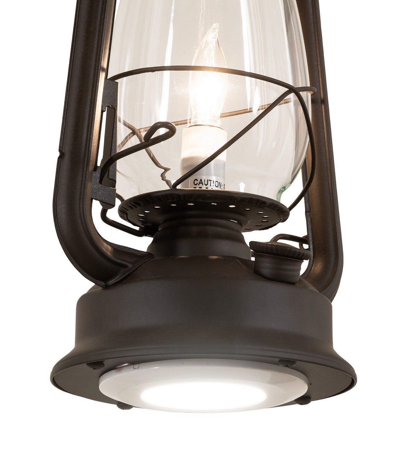 Meyda Tiffany - 269969 - One Light Mini Pendant - Miners Lantern - Oil Rubbed Bronze