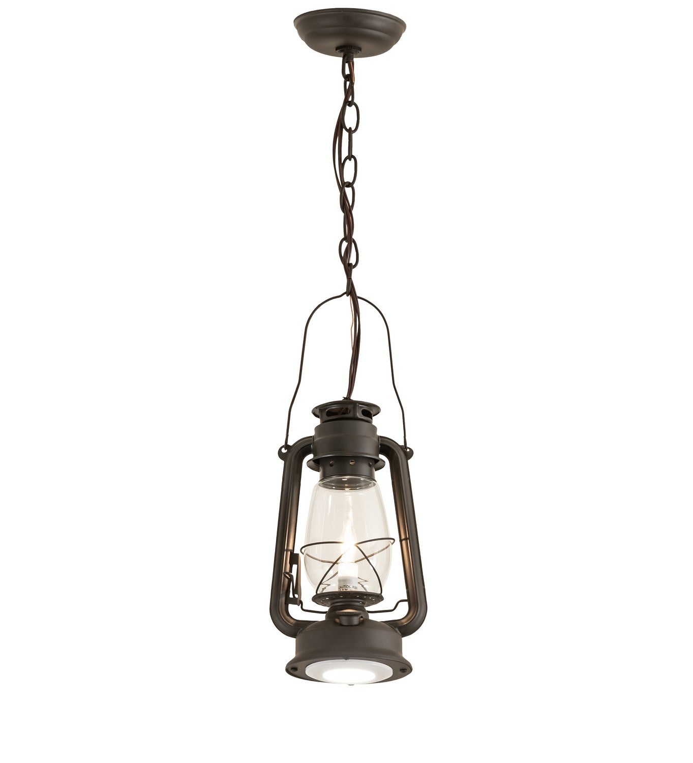 Meyda Tiffany - 269969 - One Light Mini Pendant - Miners Lantern - Oil Rubbed Bronze