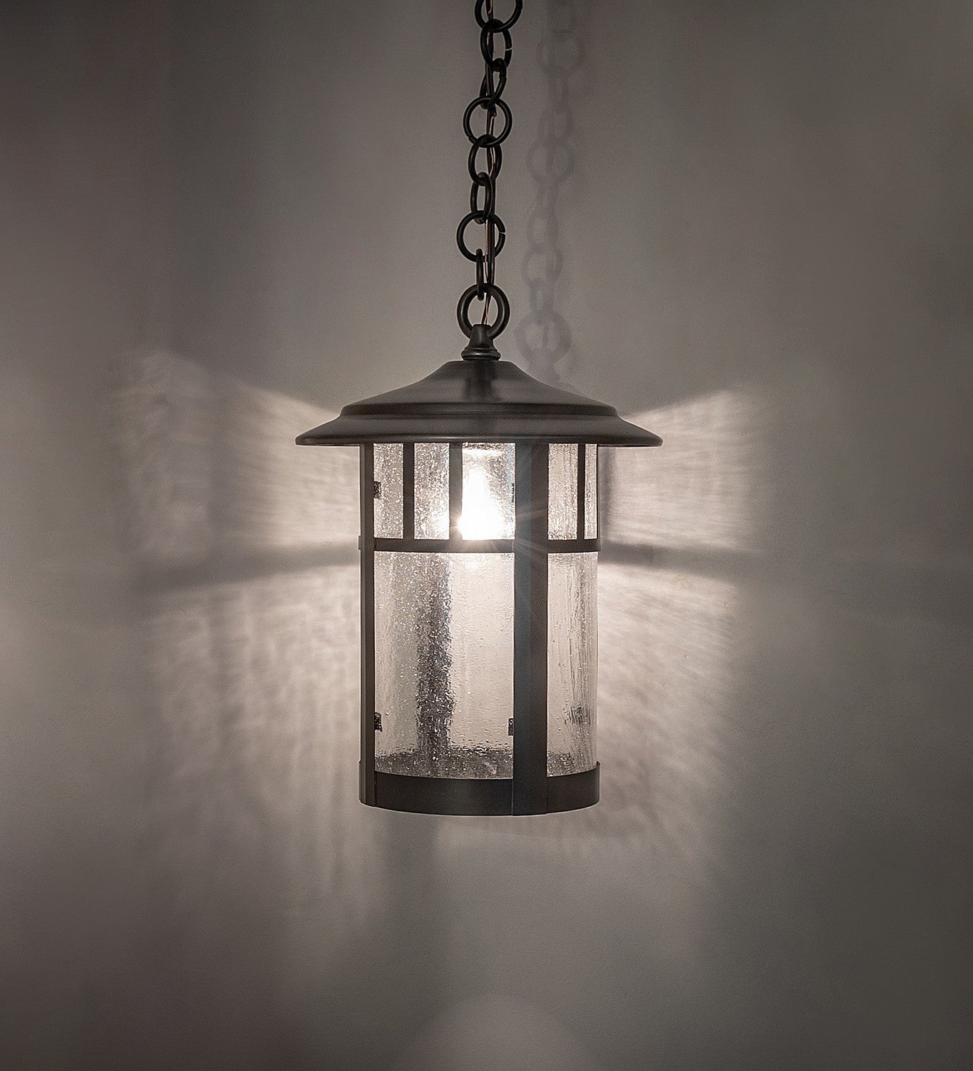 Meyda Tiffany - 271410 - One Light Pendant - Fulton - Craftsman Brown