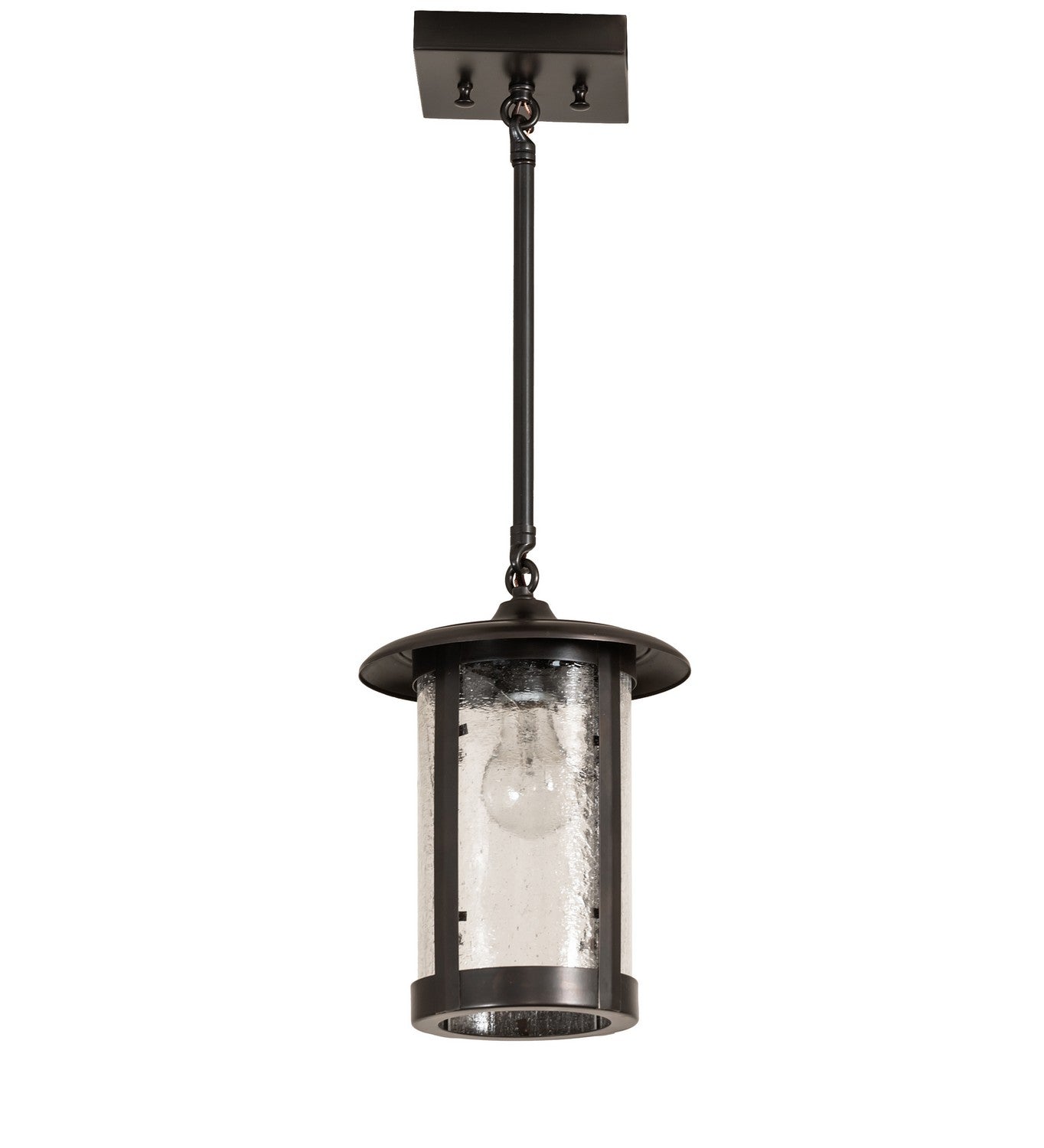 Meyda Tiffany - 271568 - One Light Mini Pendant - Fulton - Craftsman Brown