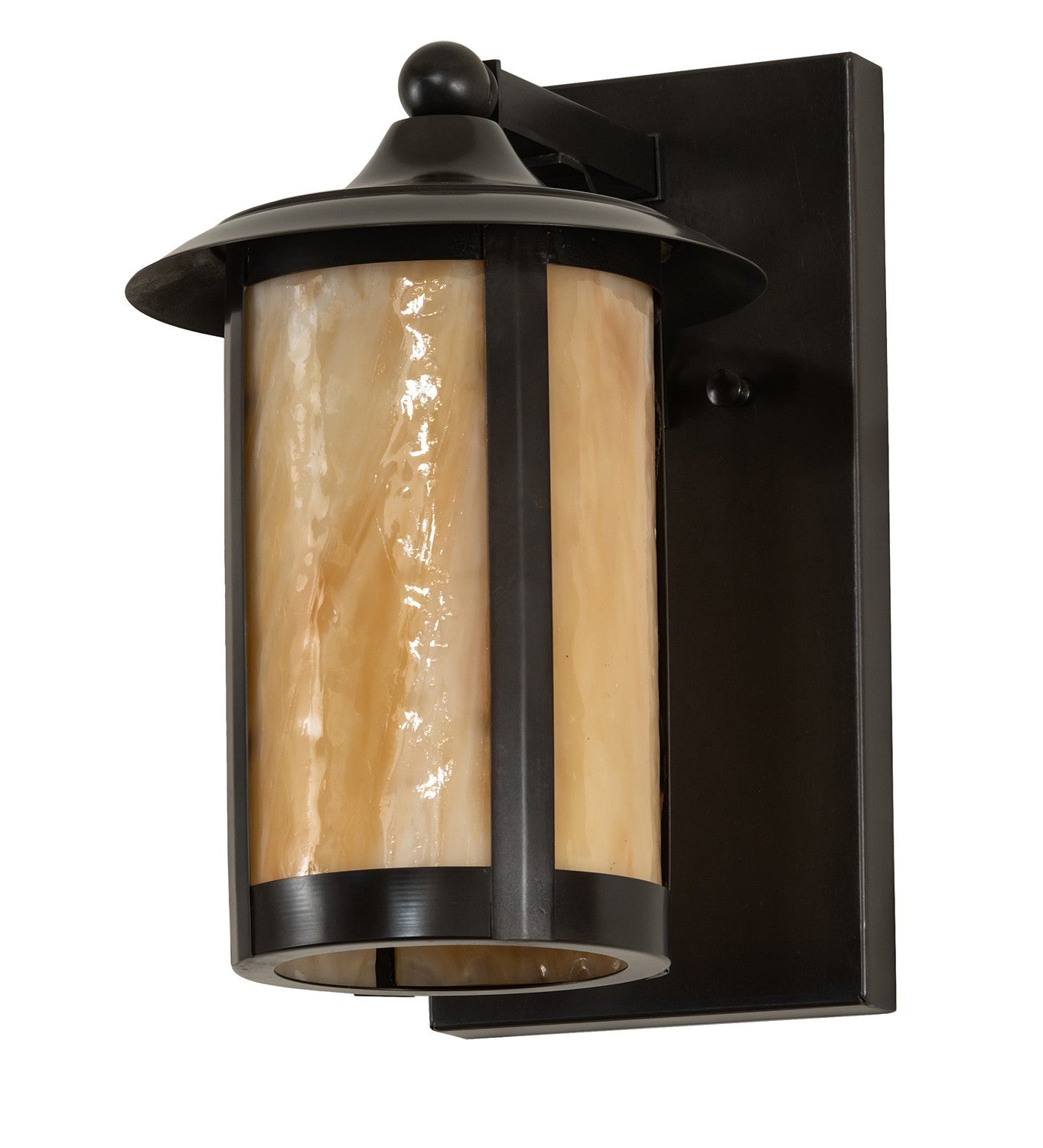 Meyda Tiffany - 271621 - One Light Wall Sconce - Fulton - Craftsman Brown