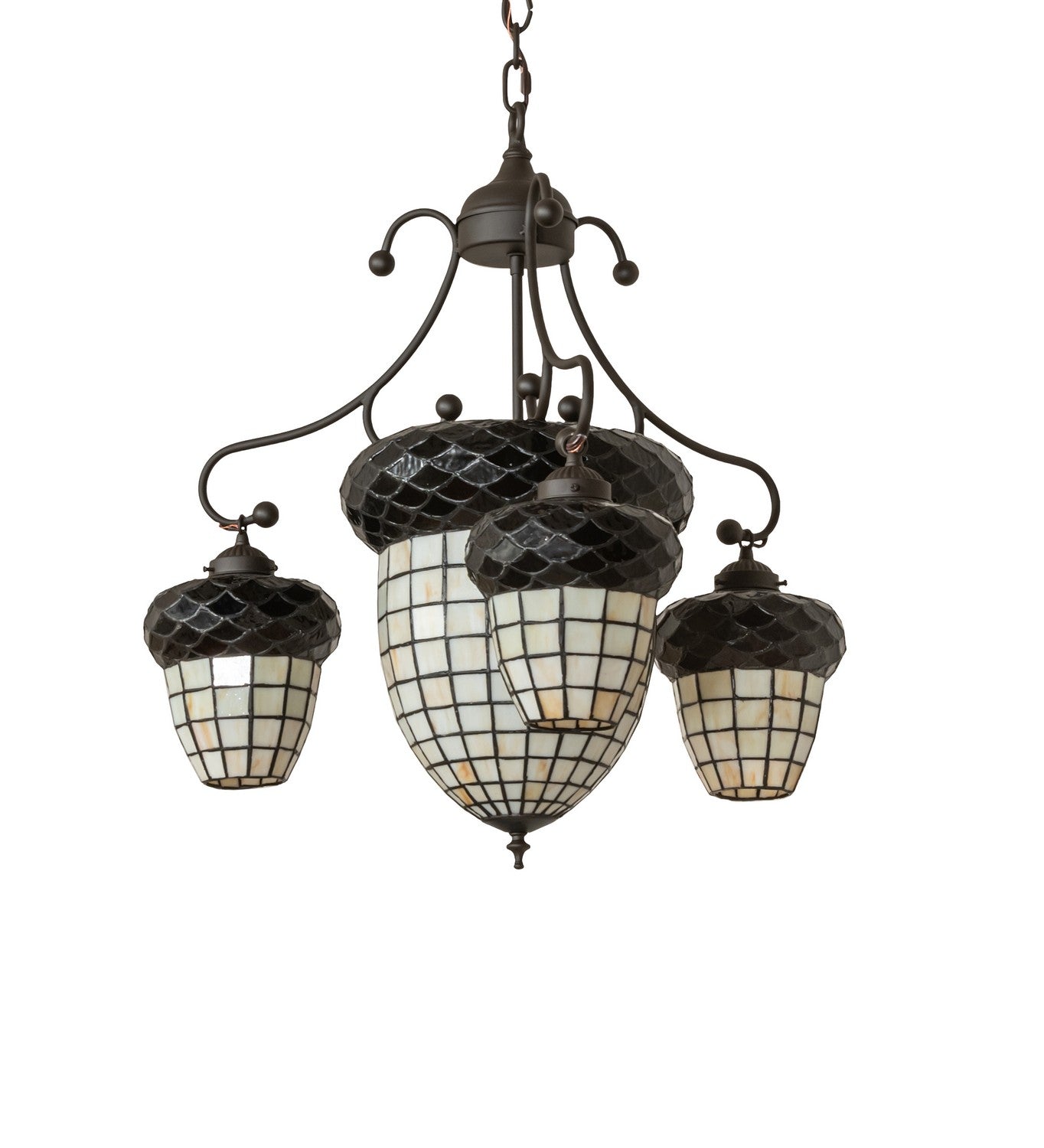 Meyda Tiffany - 272238 - LED Chandelier - Acorn - Oil Rubbed Bronze