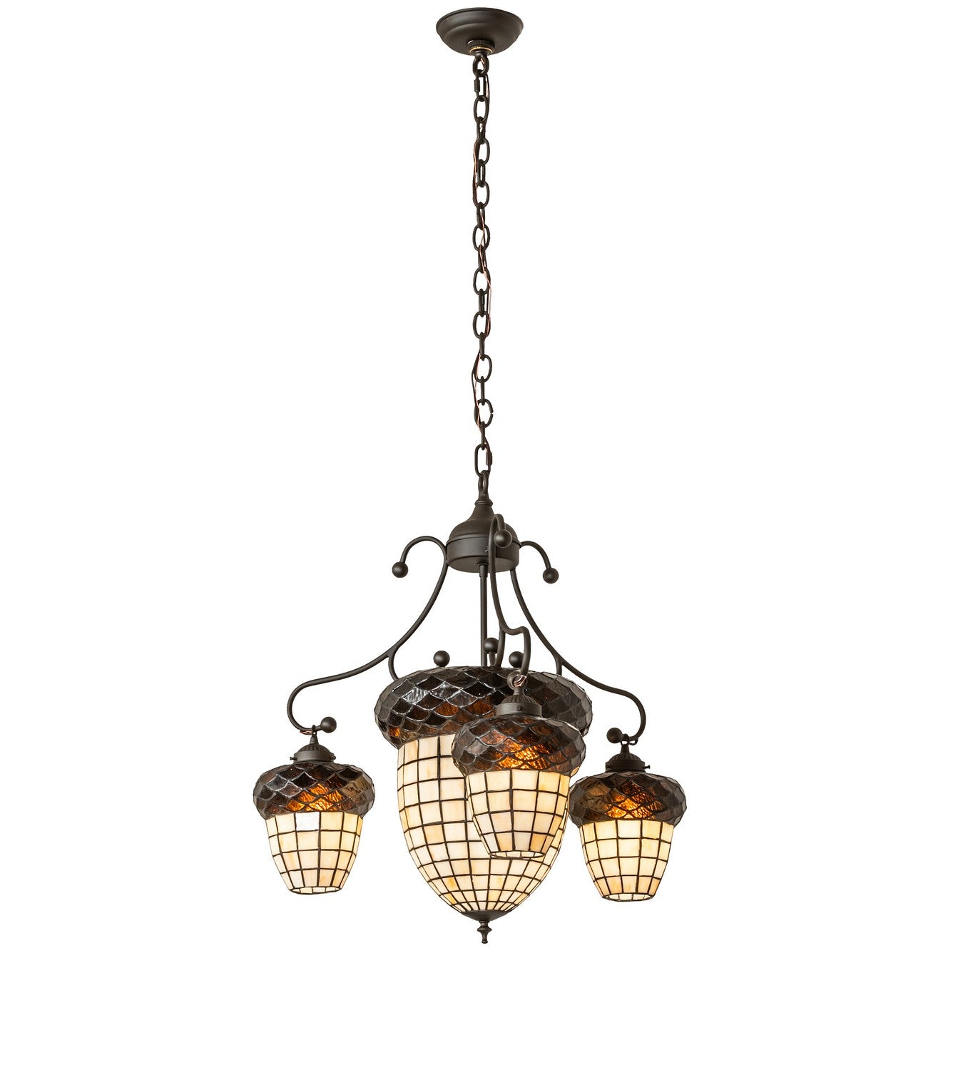 Meyda Tiffany - 272238 - LED Chandelier - Acorn - Oil Rubbed Bronze