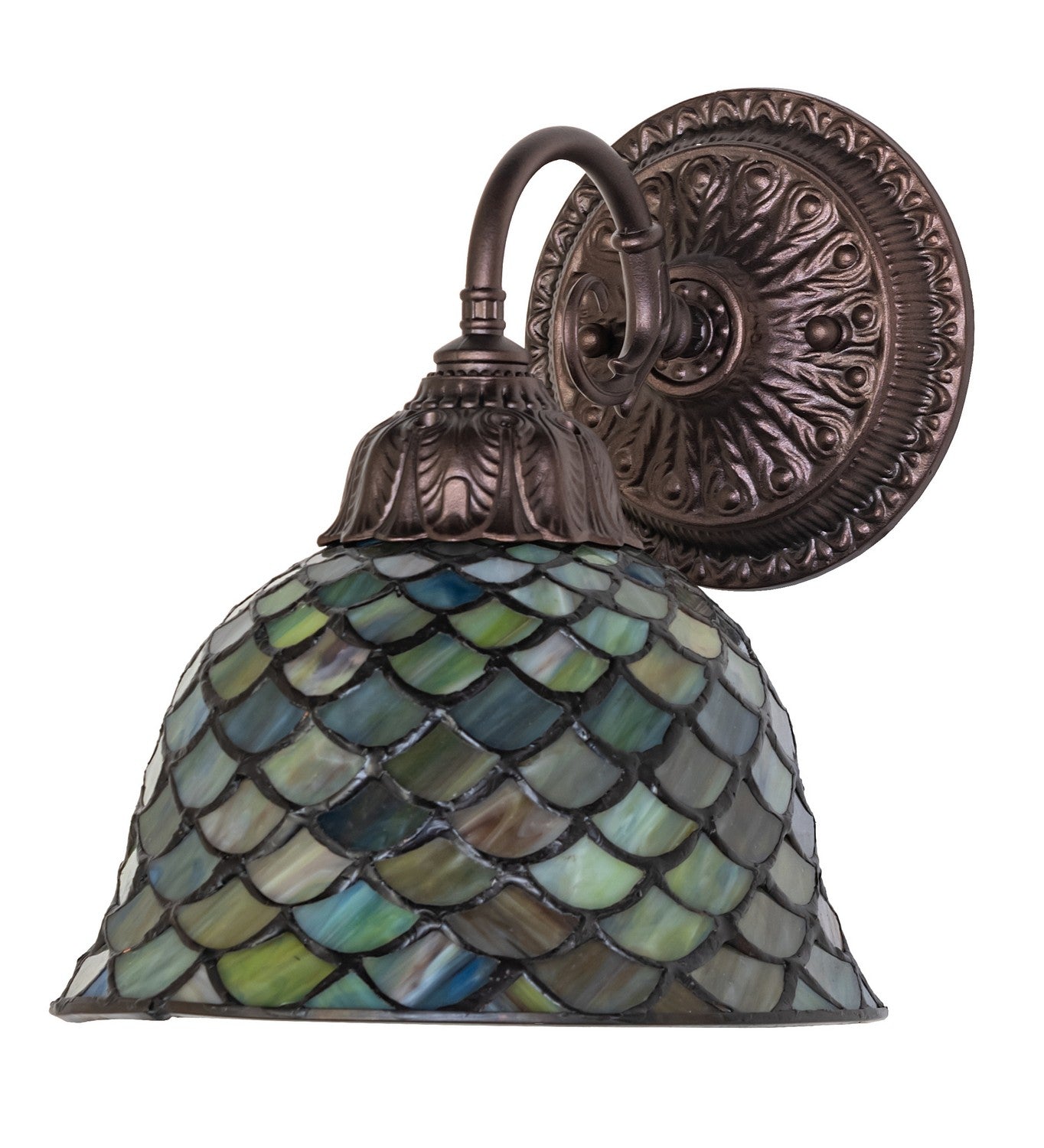 Meyda Tiffany - 274139 - One Light Wall Sconce - Tiffany Fishscale