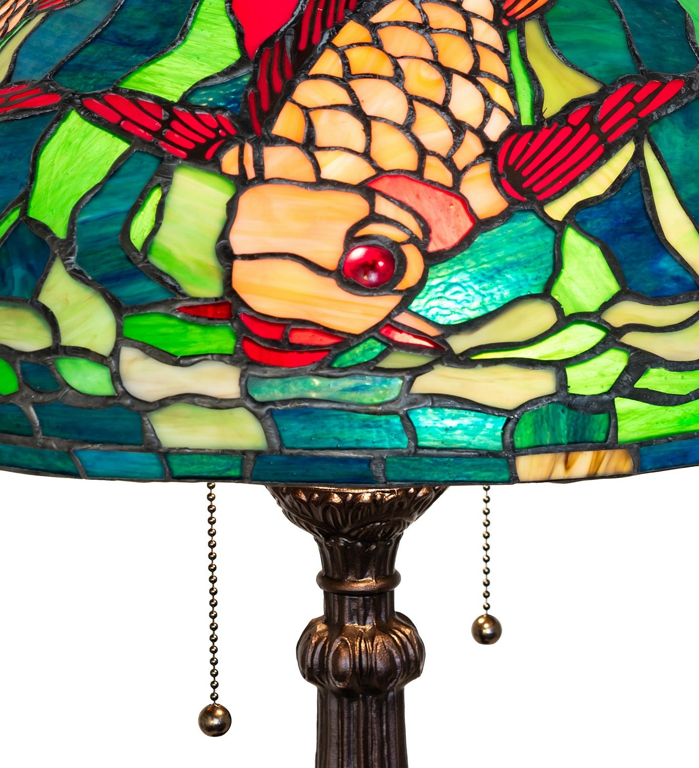 Meyda Tiffany - 274702 - Two Light Table Lamp - Tiffany Koi