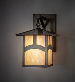 Meyda Tiffany - 54987 - One Light Wall Sconce - Seneca - Craftsman Brown