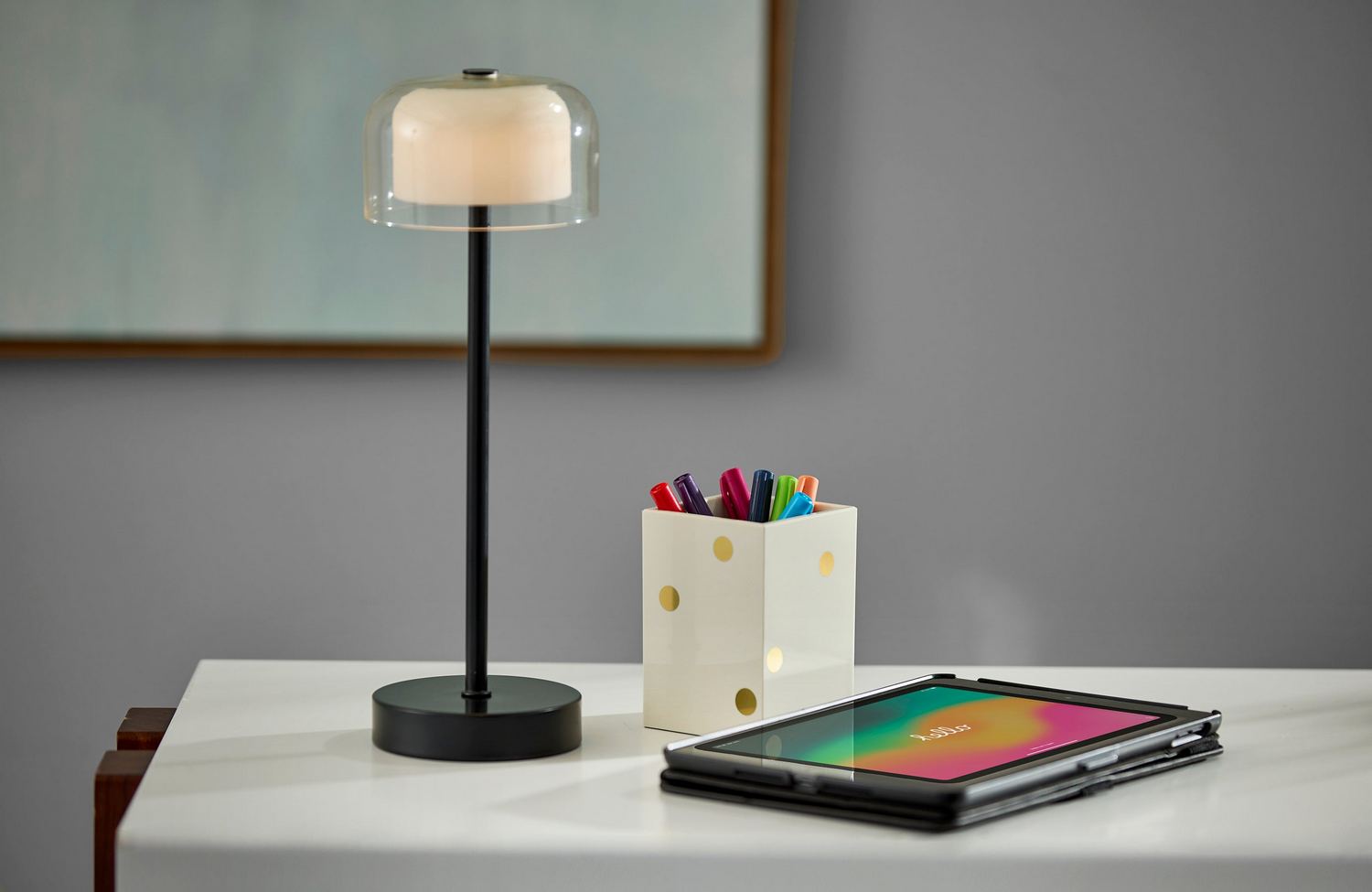 Adesso Home - 3079-01 - LED Table Lamp - Benji - Black