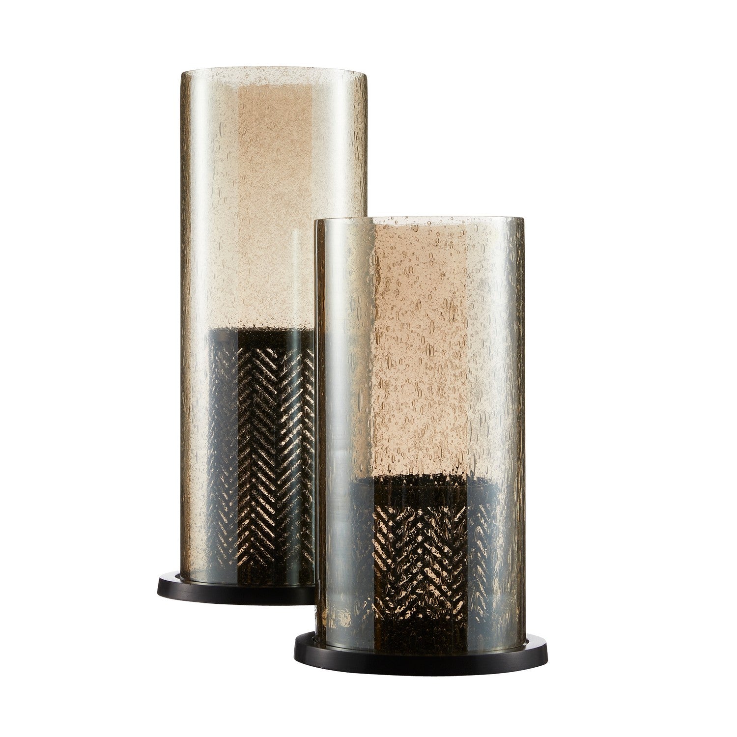 Arteriors - ACI05 - Hurricanes, Set of 2 - Dabney - Smoke Luster/Bronze/Bronze