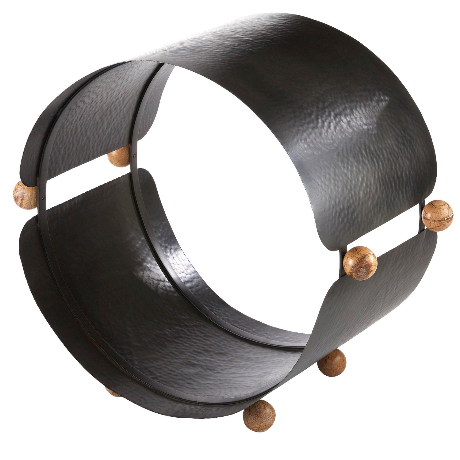 Arteriors - AFI05 - Log Holder - Cannon - Blackened Iron/Sienna