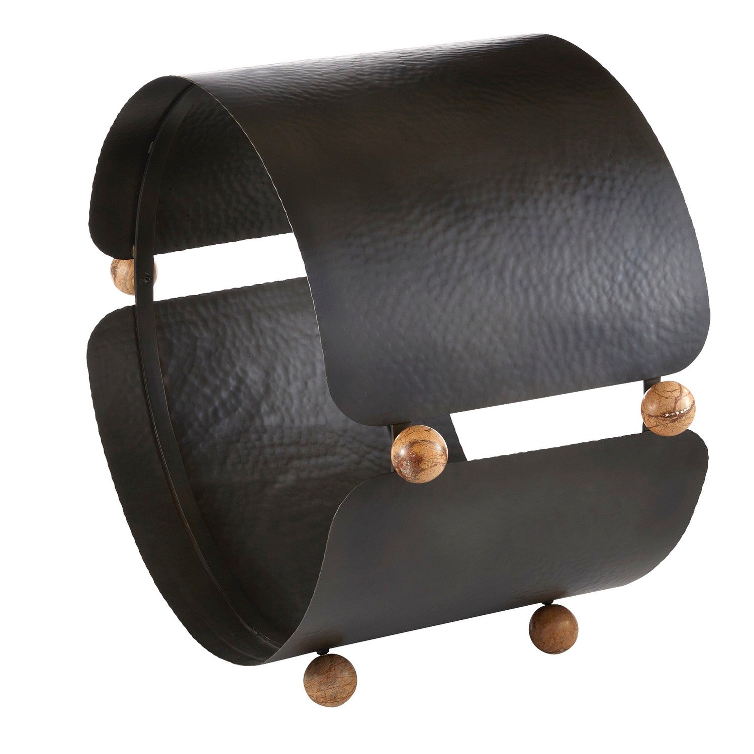 Arteriors - AFI05 - Log Holder - Cannon - Blackened Iron/Sienna