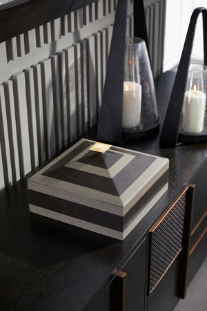 Arteriors - ARI13 - Box - Cheshire - Dove/Graphite/Bronze/Dove