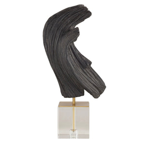 Arteriors - ASC20 - Sculpture - Edris - Ebony/Antique Brass/Clear