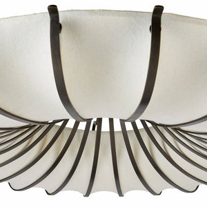 Arteriors - DFC11 - Ten Light Flush Mount - Chambers - Ivory/English Bronze