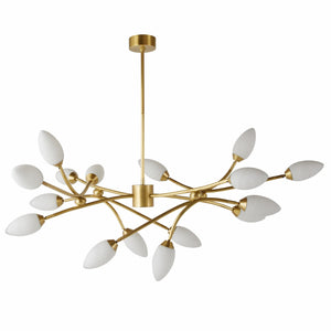 Arteriors - DLC22 - 16 Light Chandelier - Ember - Antique Brass/Matte Swirl