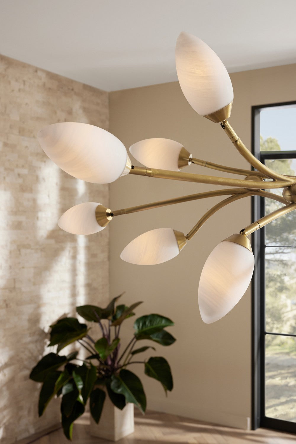 Arteriors - DLC22 - 16 Light Chandelier - Ember - Antique Brass/Matte Swirl