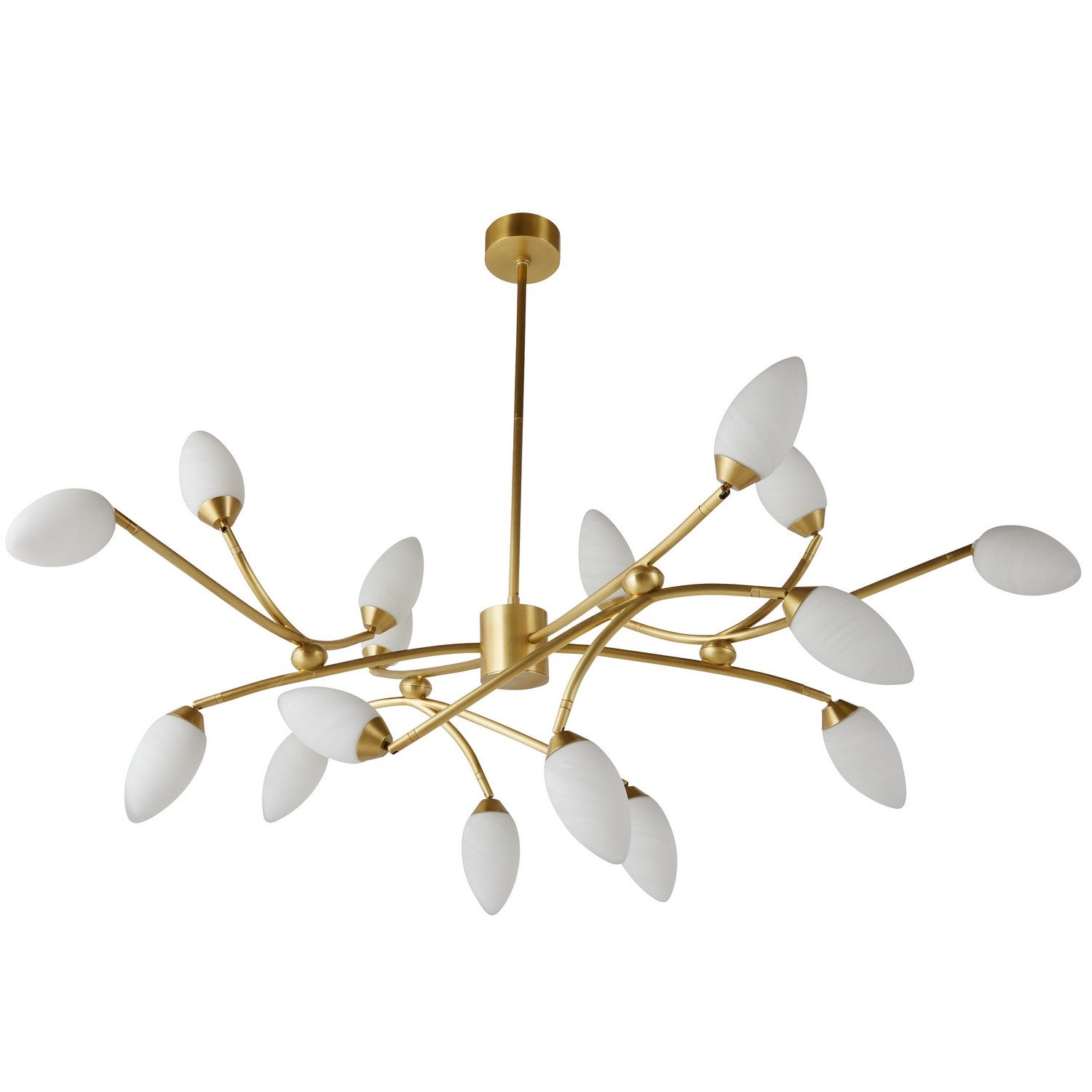 Arteriors - DLC22 - 16 Light Chandelier - Ember - Antique Brass/Matte Swirl