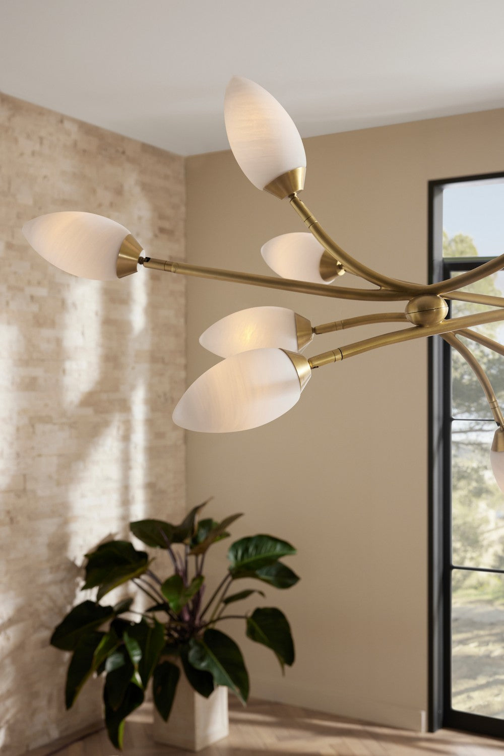 Arteriors - DLC22 - 16 Light Chandelier - Ember - Antique Brass/Matte Swirl