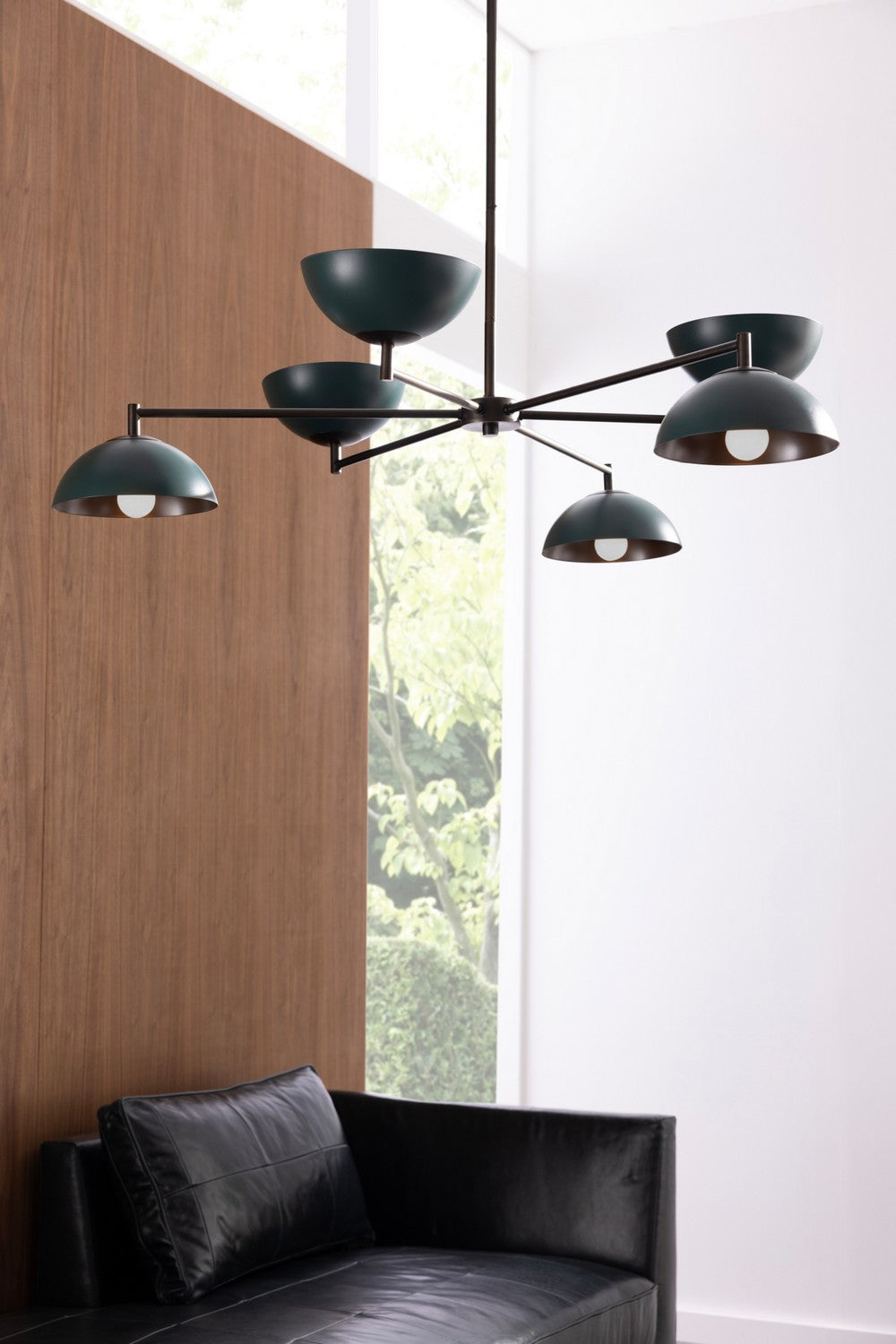 Arteriors - DLC23 - Six Light Chandelier - Evansville - Aegean/English Bronze