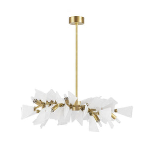 Arteriors - DLC25 - 12 Light Chandelier - Delmar - Clear Seedy/Antique Brass