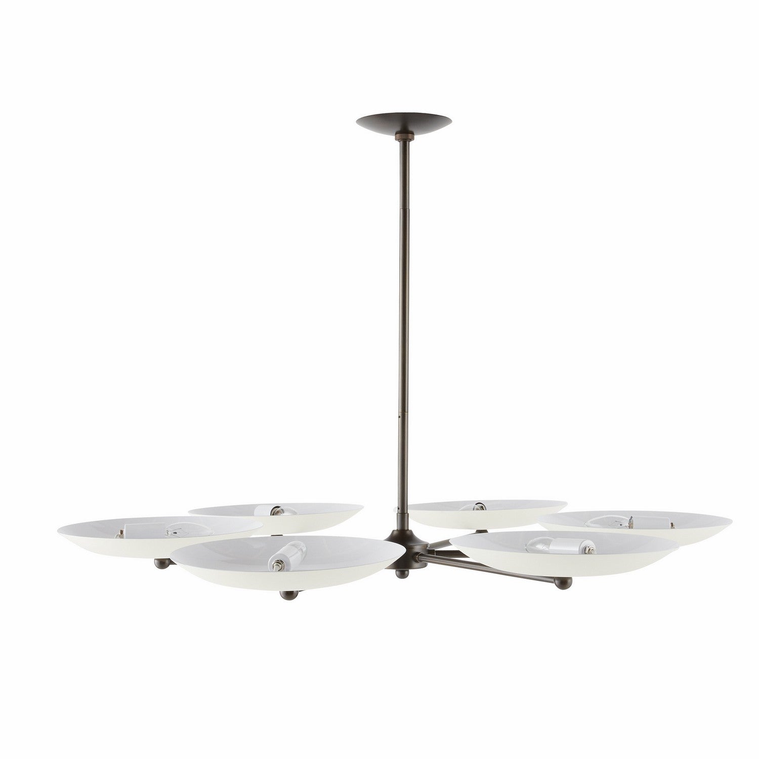 Arteriors - DLC27 - Six Light Chandelier - Griffith - Bone/English Bronze