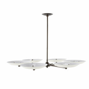 Arteriors - DLC27 - Six Light Chandelier - Griffith - Bone/English Bronze