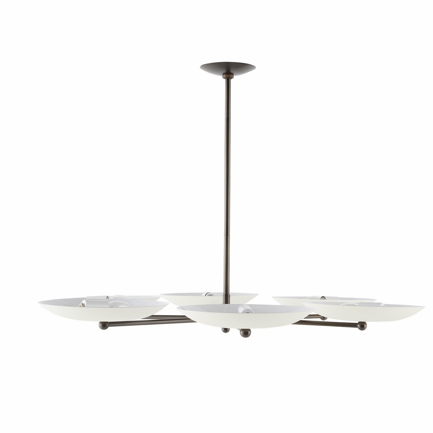 Arteriors - DLC27 - Six Light Chandelier - Griffith - Bone/English Bronze