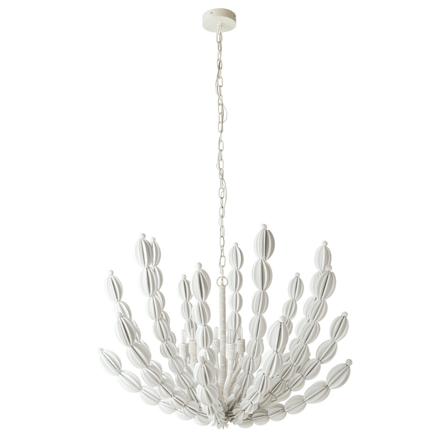 Arteriors - DLS12 - Eight Light Chandelier - Indi - White/White/White