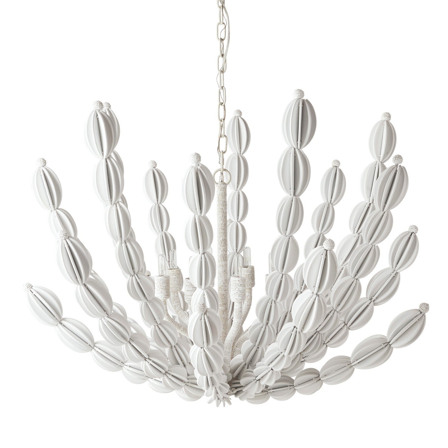 Arteriors - DLS12 - Eight Light Chandelier - Indi - White/White/White