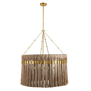 Arteriors - DMC24 - Four Light Chandelier - Dutchess - Gold and Gray/Antique Brass