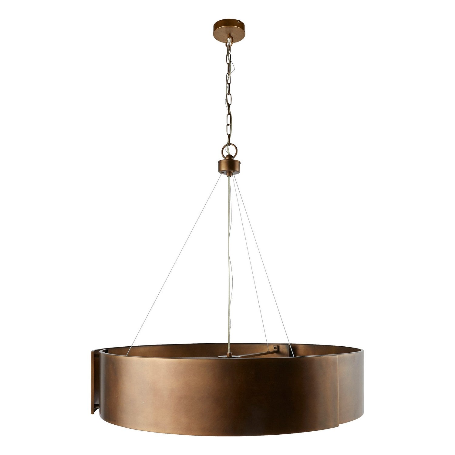 Arteriors - DMC25 - Five Light Chandelier - Dante - Antique Brass/Frosted