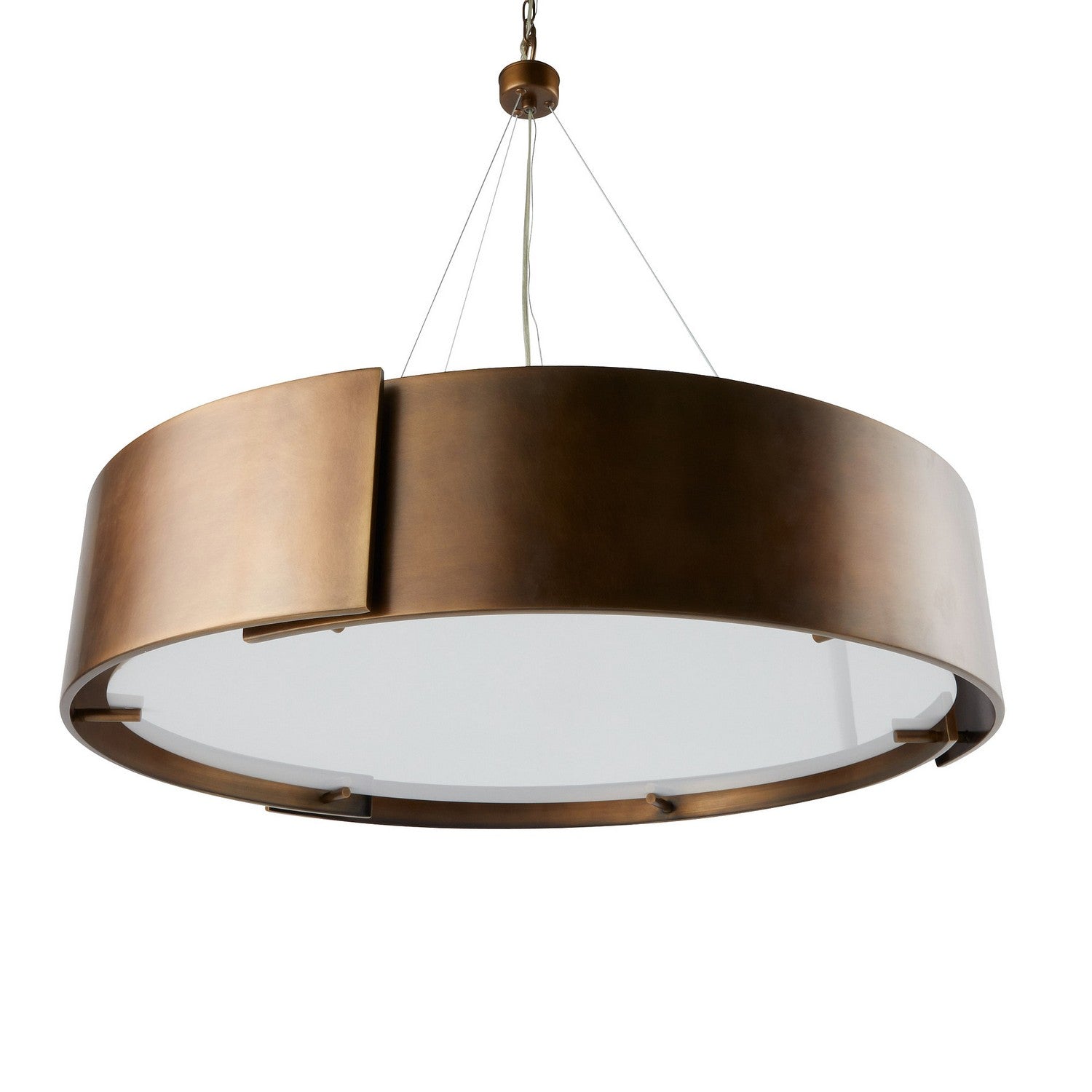 Arteriors - DMC25 - Five Light Chandelier - Dante - Antique Brass/Frosted