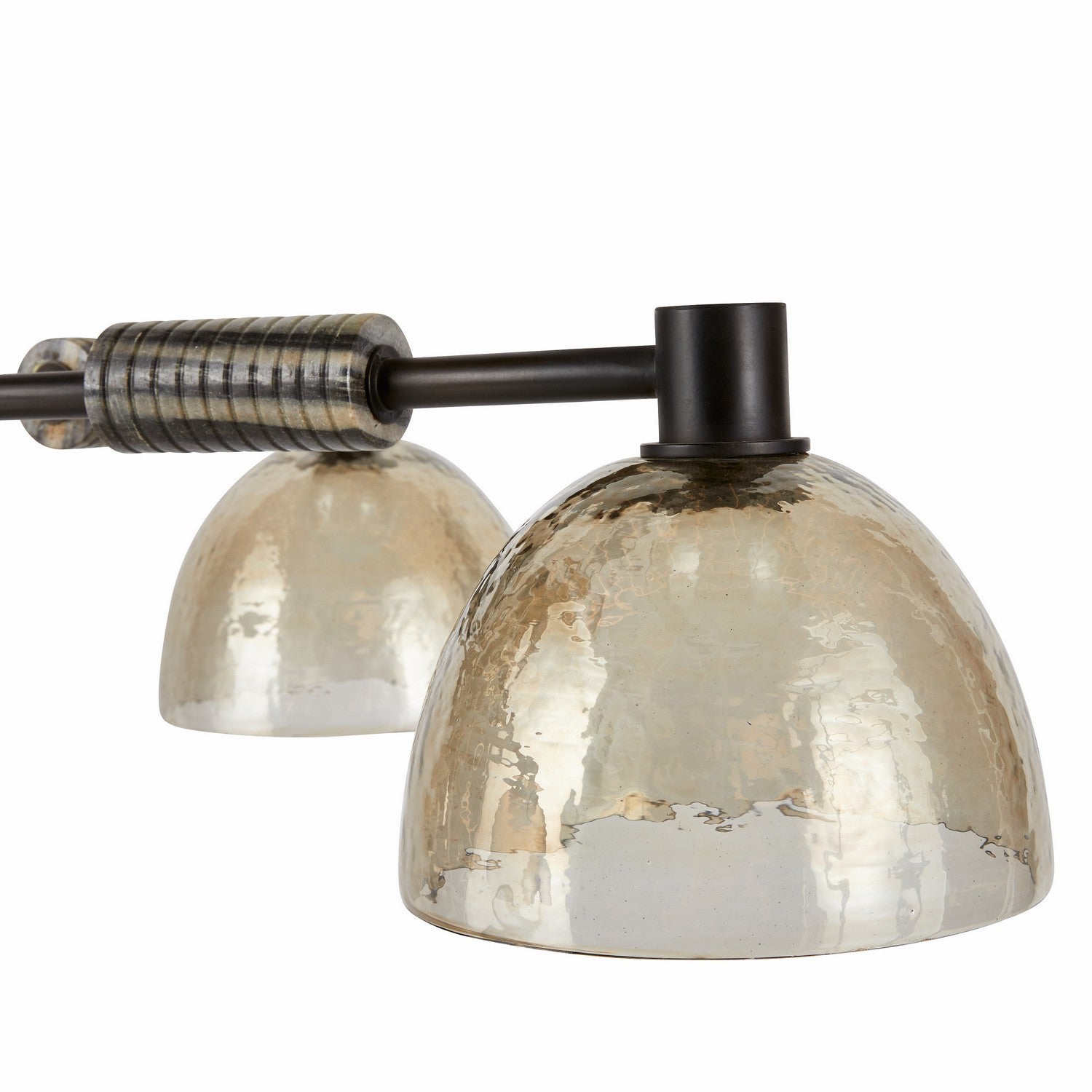 Arteriors - DMI13 - Four Light Chandelier - Eli - Blackened Iron/Smoke/Black