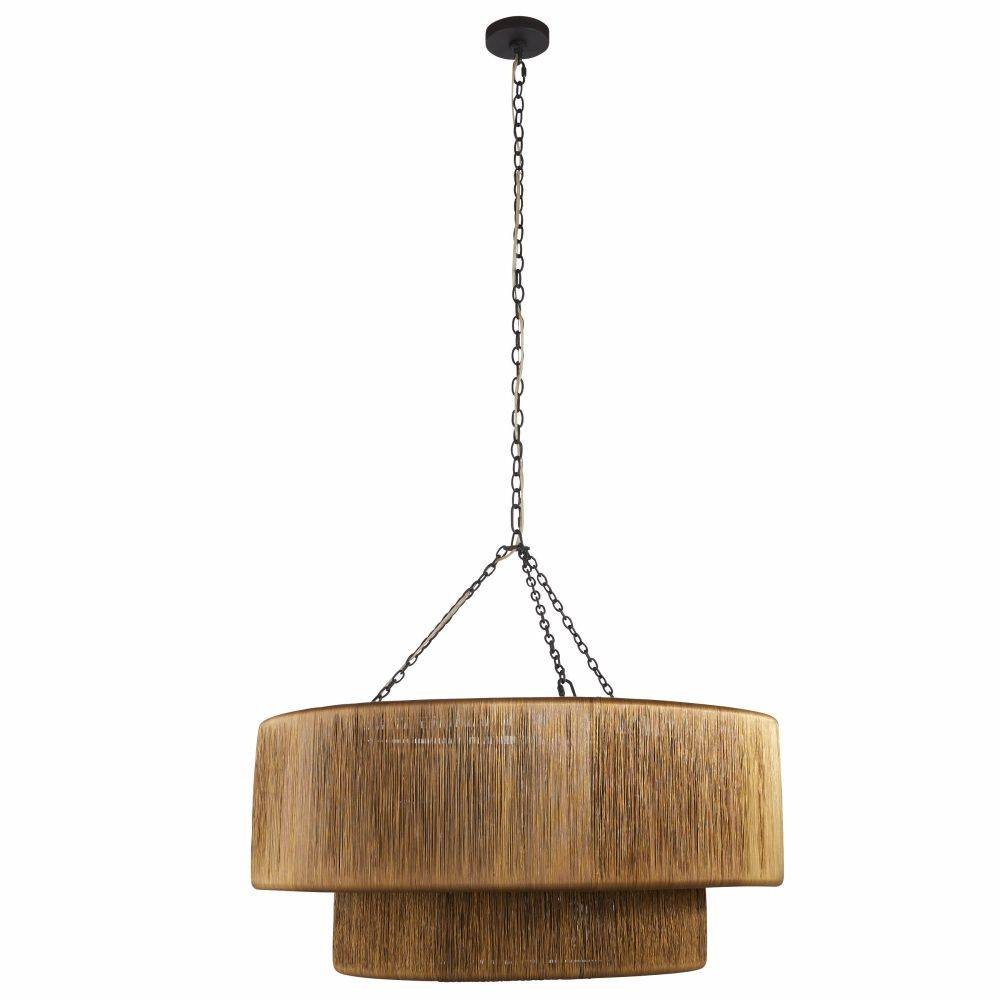 Arteriors - DMI14 - Three Light Chandelier - Creighton - Vintage Brass/Blackened Iron