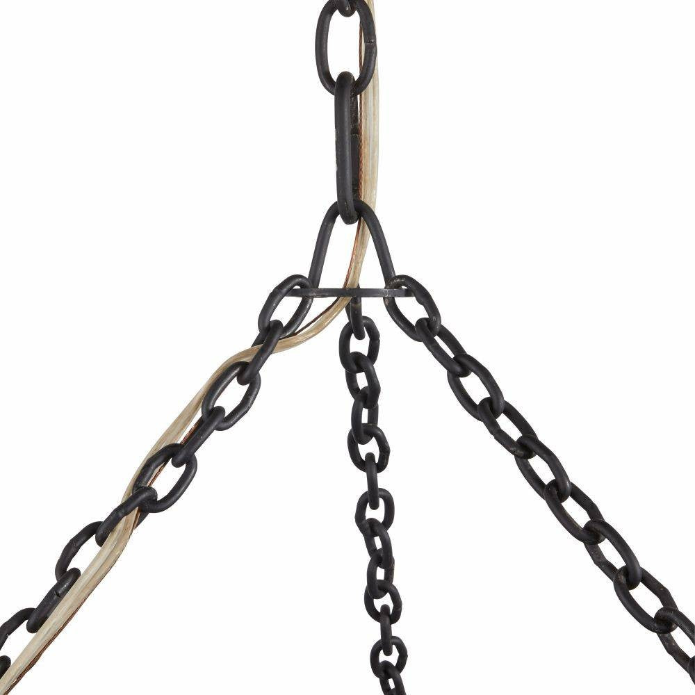 Arteriors - DMI14 - Three Light Chandelier - Creighton - Vintage Brass/Blackened Iron