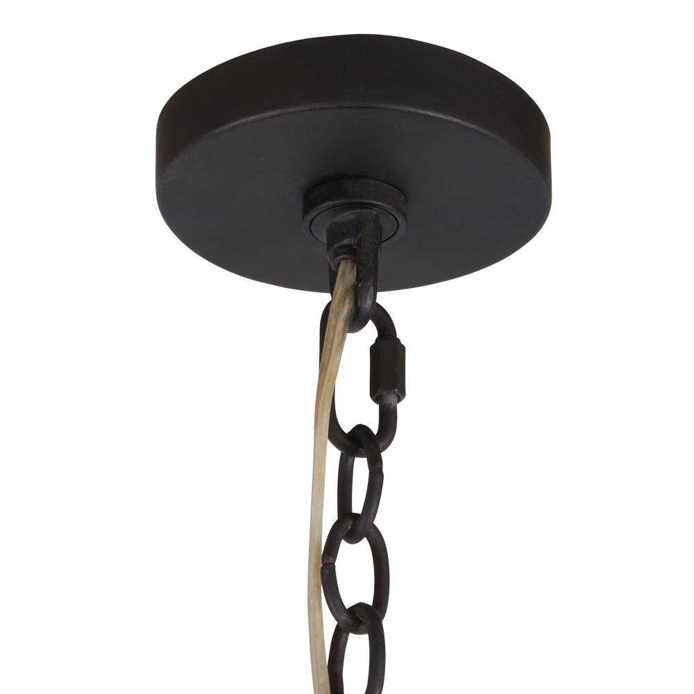 Arteriors - DMI14 - Three Light Chandelier - Creighton - Vintage Brass/Blackened Iron