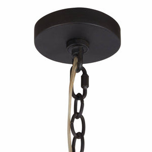 Arteriors - DMI14 - Three Light Chandelier - Creighton - Vintage Brass/Blackened Iron