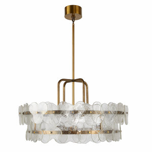 Arteriors - DMI15 - Four Light Chandelier - Cascade - Clear/Antique Brass