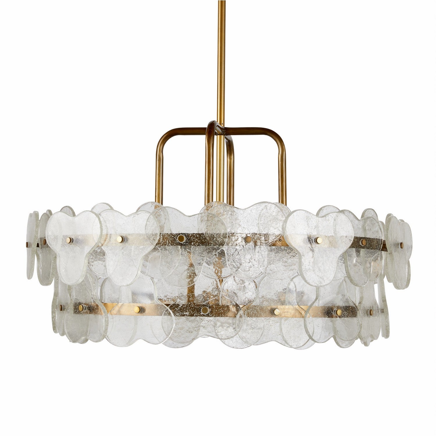 Arteriors - DMI15 - Four Light Chandelier - Cascade - Clear/Antique Brass