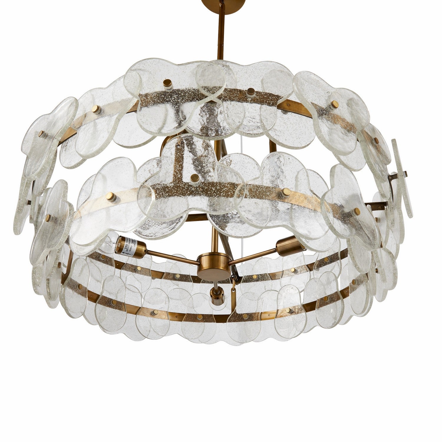 Arteriors - DMI15 - Four Light Chandelier - Cascade - Clear/Antique Brass