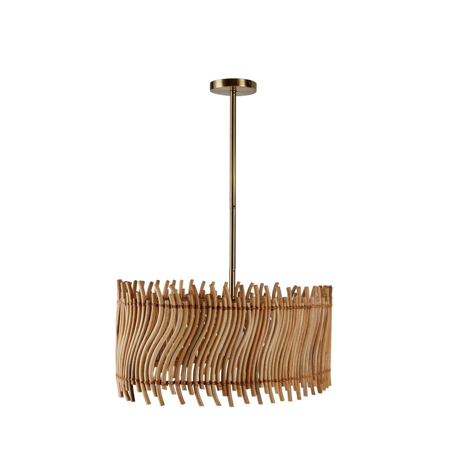 Arteriors - DMS15 - One Light Pendant - Cabrera - Natural/Antique Brass