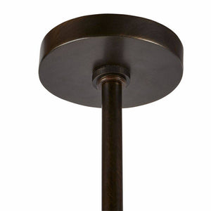 Arteriors - DPC15 - One Light Pendant - Collins - Faux Travertine/English Bronze