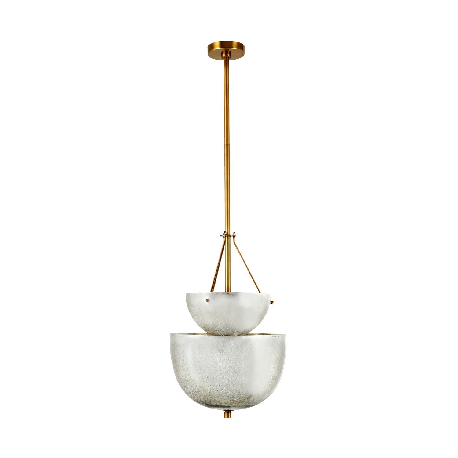 Arteriors - DPI07 - Four Light Chandelier - Colleen - Antique Mercury/Antique Brass