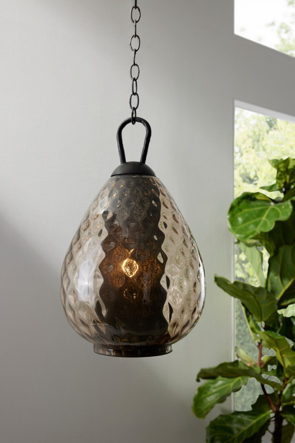 Arteriors - DPI08 - One Light Pendant - Eureka - Smoke/Bronze