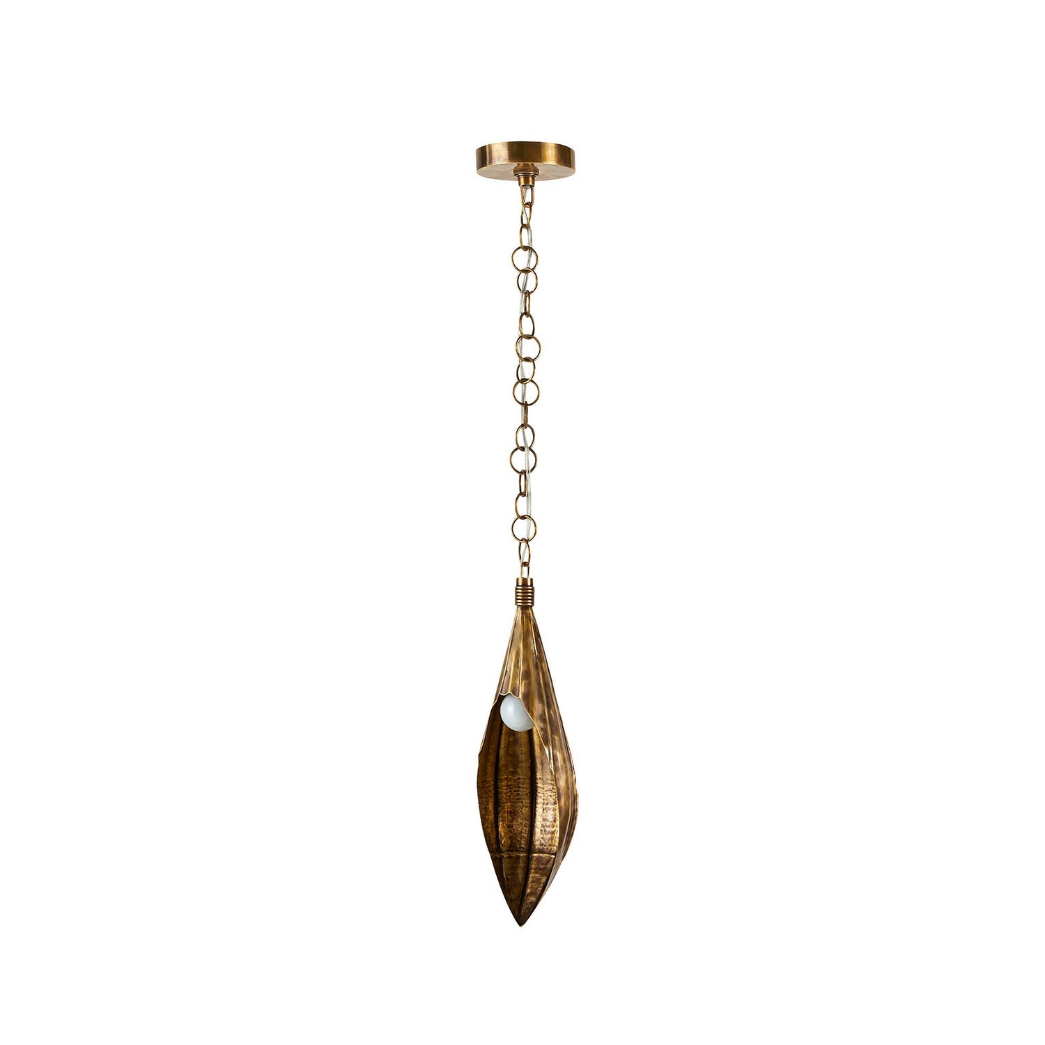 Arteriors - DPI09 - One Light Pendant - Clayton - Vintage Brass